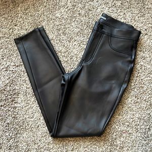 Express Faux Leather Sprayed Jeggings